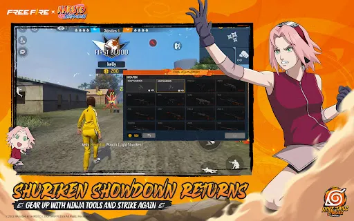 Free Fire x NARUTO SHIPPUDEN screenshot