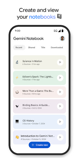 Gemini Notebook screenshot