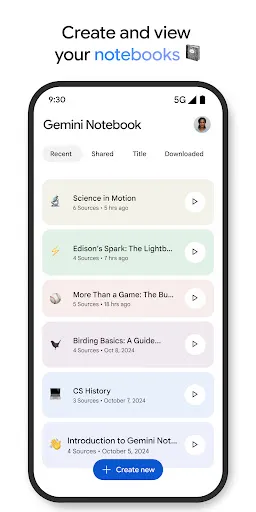 Gemini Notebook screenshot