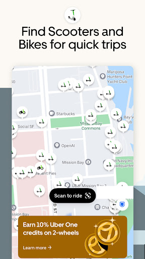 Uber: Rides, eats, hotels screenshot
